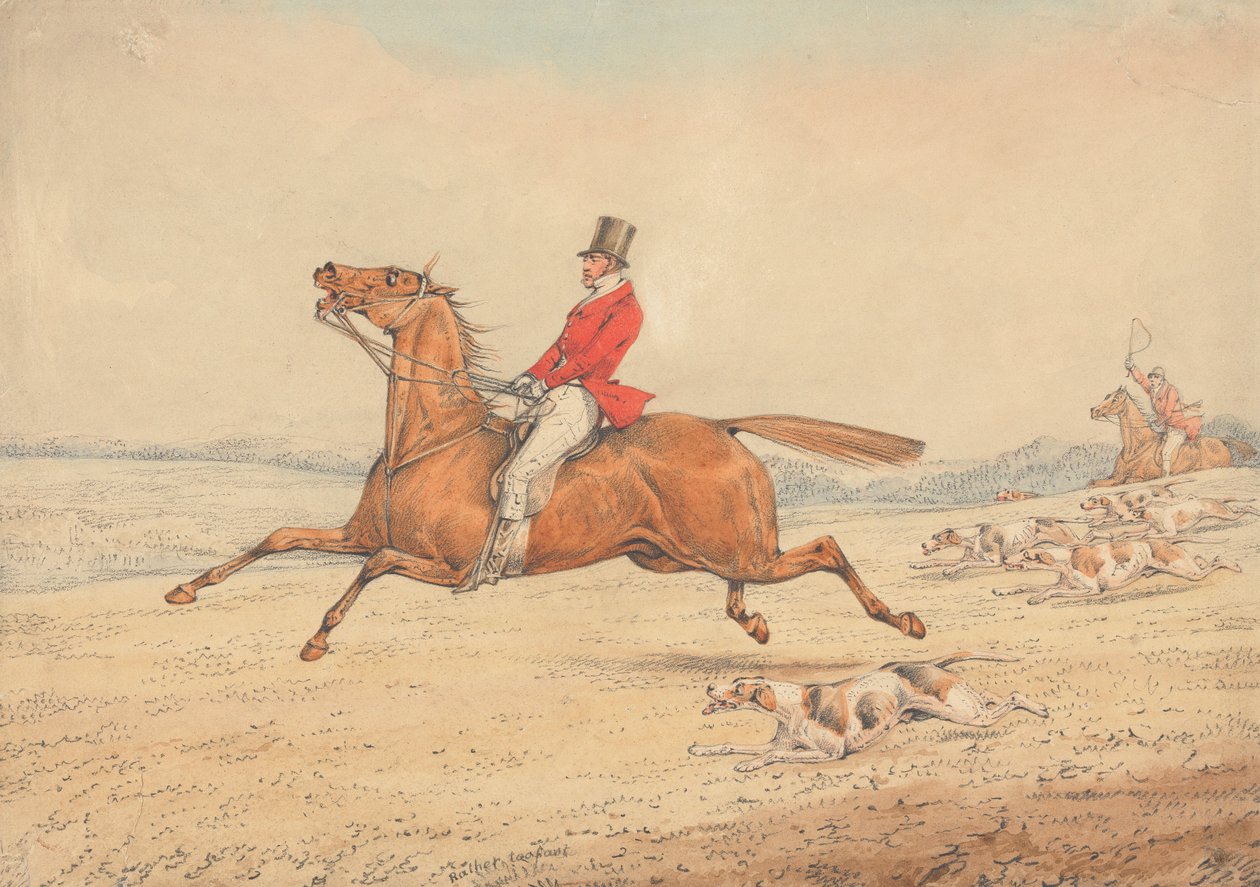 "Lidt for hurtigt" af Henry Thomas Alken
