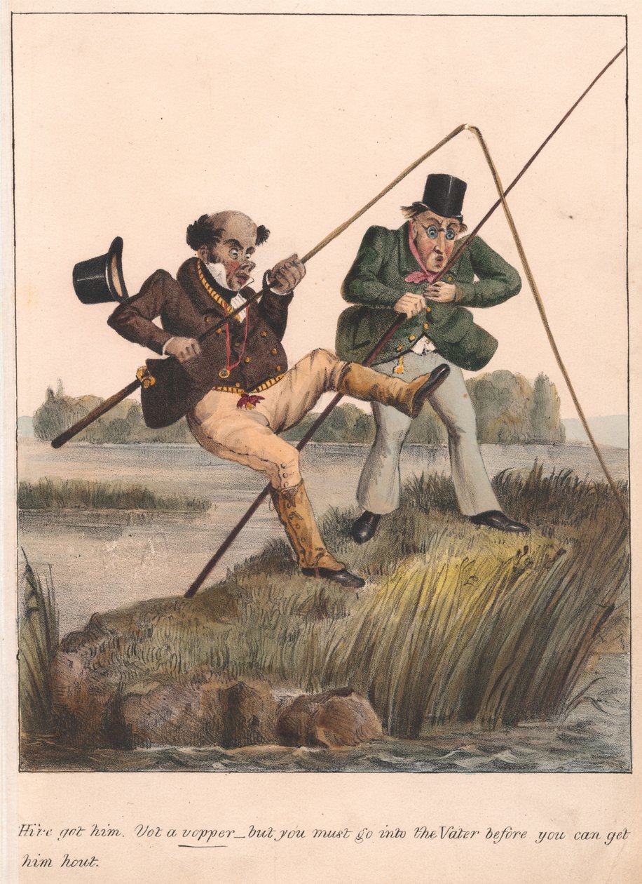 Sæt med tolv med titelblad: »Sporting Satirist« af Henry Thomas Alken