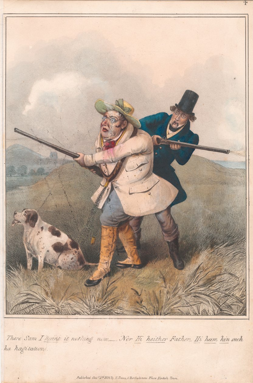 Sæt med tolv stykker med titelblad: »Sporting Satirist« af Henry Thomas Alken
