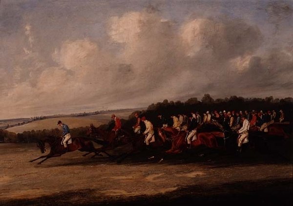 Derbyet starter af Henry Thomas Alken