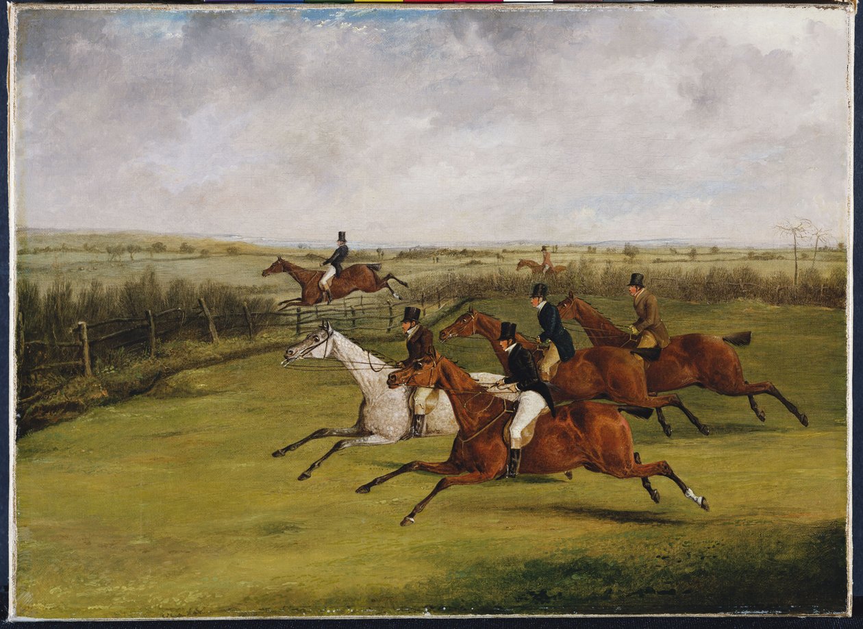 The Grand Leicestershire Steeplechase, 12. marts 1829: Marken bliver udvalgt af Henry Thomas Alken