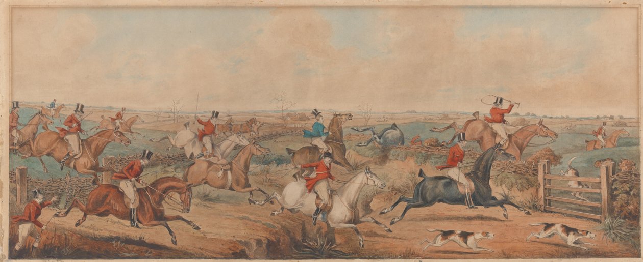 Leicestershire Hunt – En kamp om startpladsen af Henry Thomas Alken