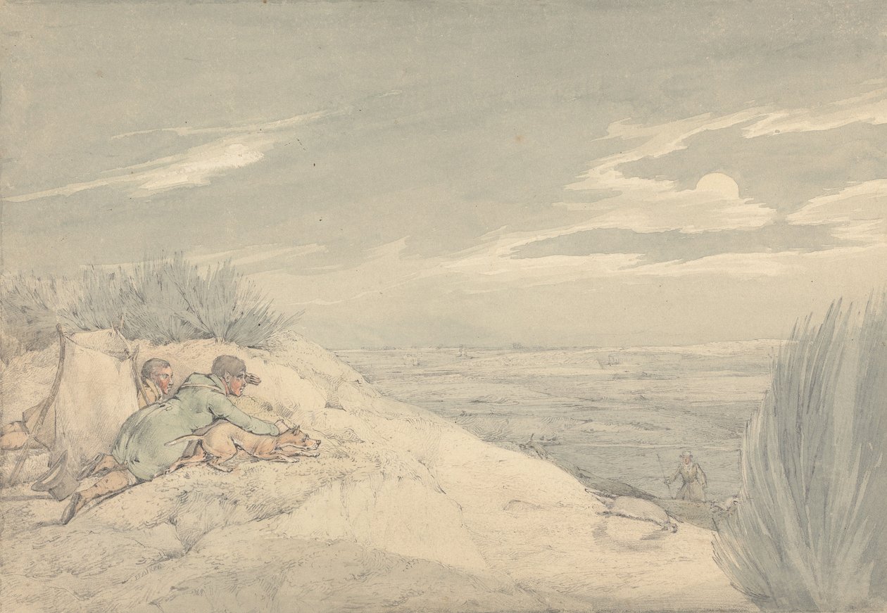 «Storbritanniens nationale sportsgrene» 1821: Grævlingefangst af Henry Thomas Alken