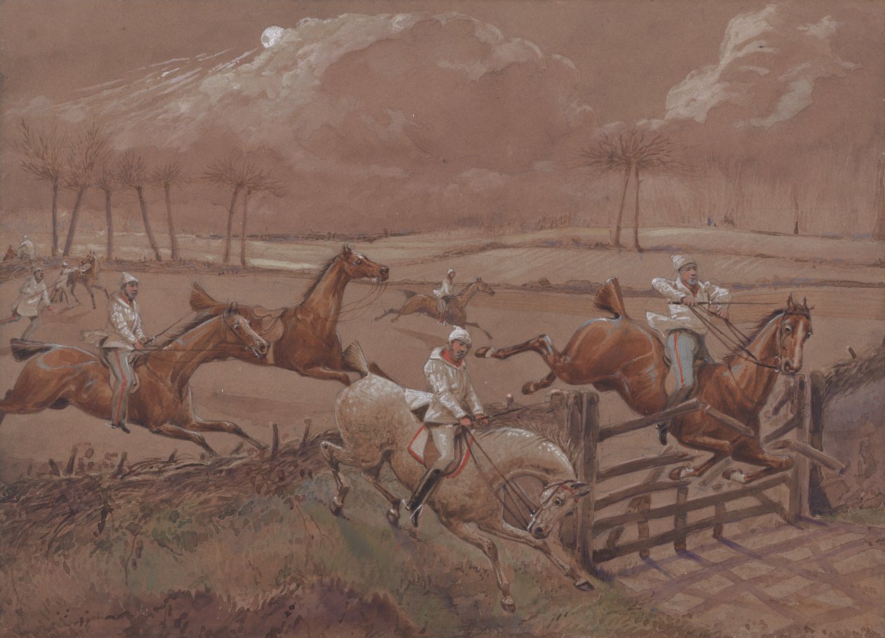 Natrytterne fra Nacton: Den sidste mark nær Nacton Heath af Henry Thomas Alken