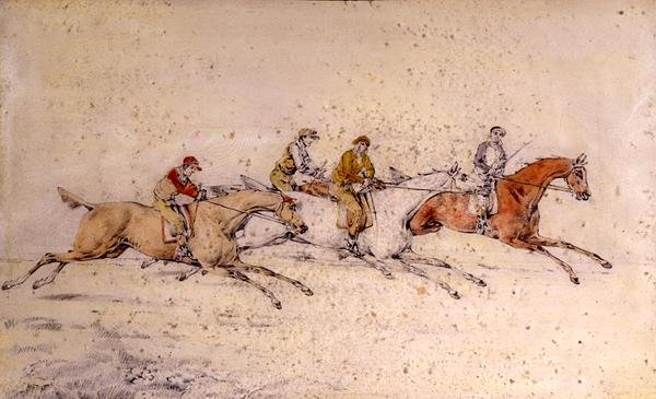 De første to sekunder,(blyant, akvarel) ( par af 85460) af Henry Thomas Alken