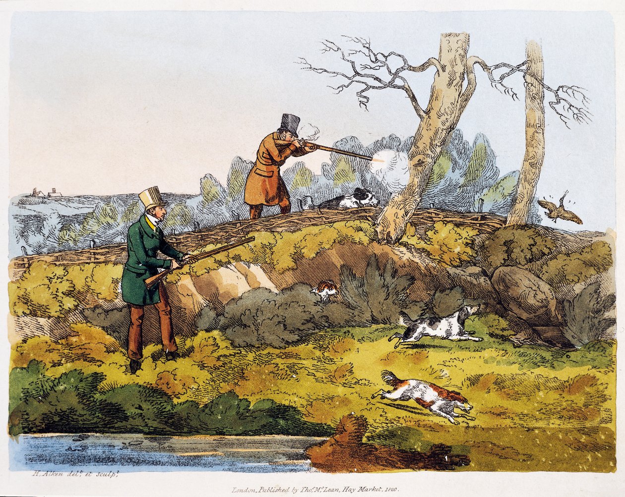 Skovsneppejagt af Henry Thomas Alken
