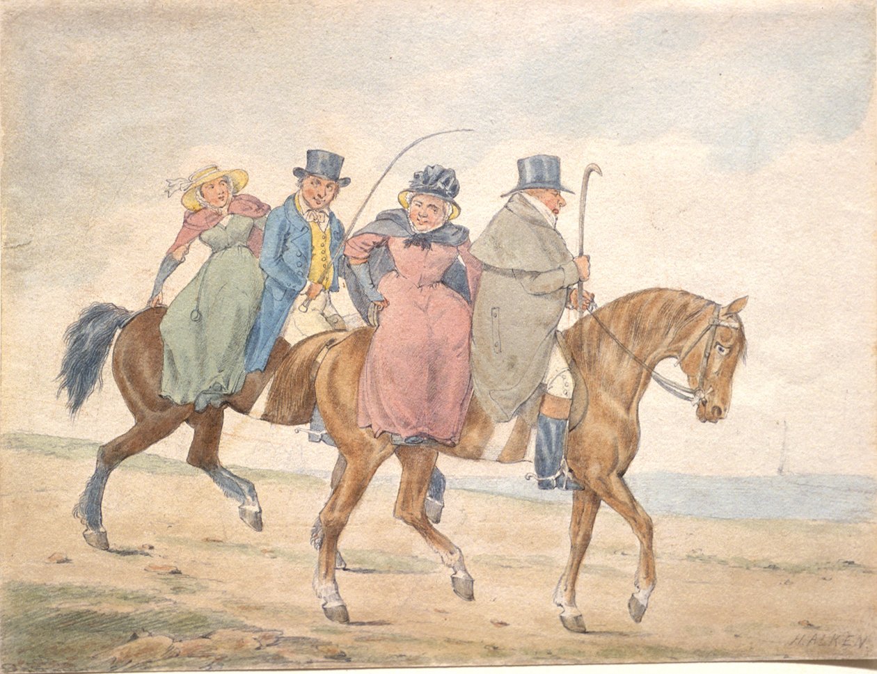 Englands yeomanry på besøg af Henry Thomas Alken
