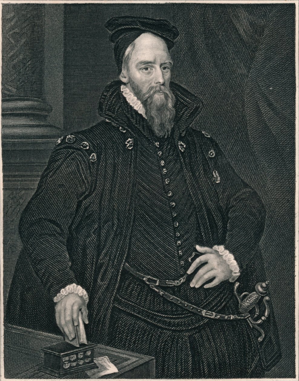 Ambrose Dudley, Earl of Warwick, begyndelsen af midten af det 19. århundrede. af Henry Thomas Ryall