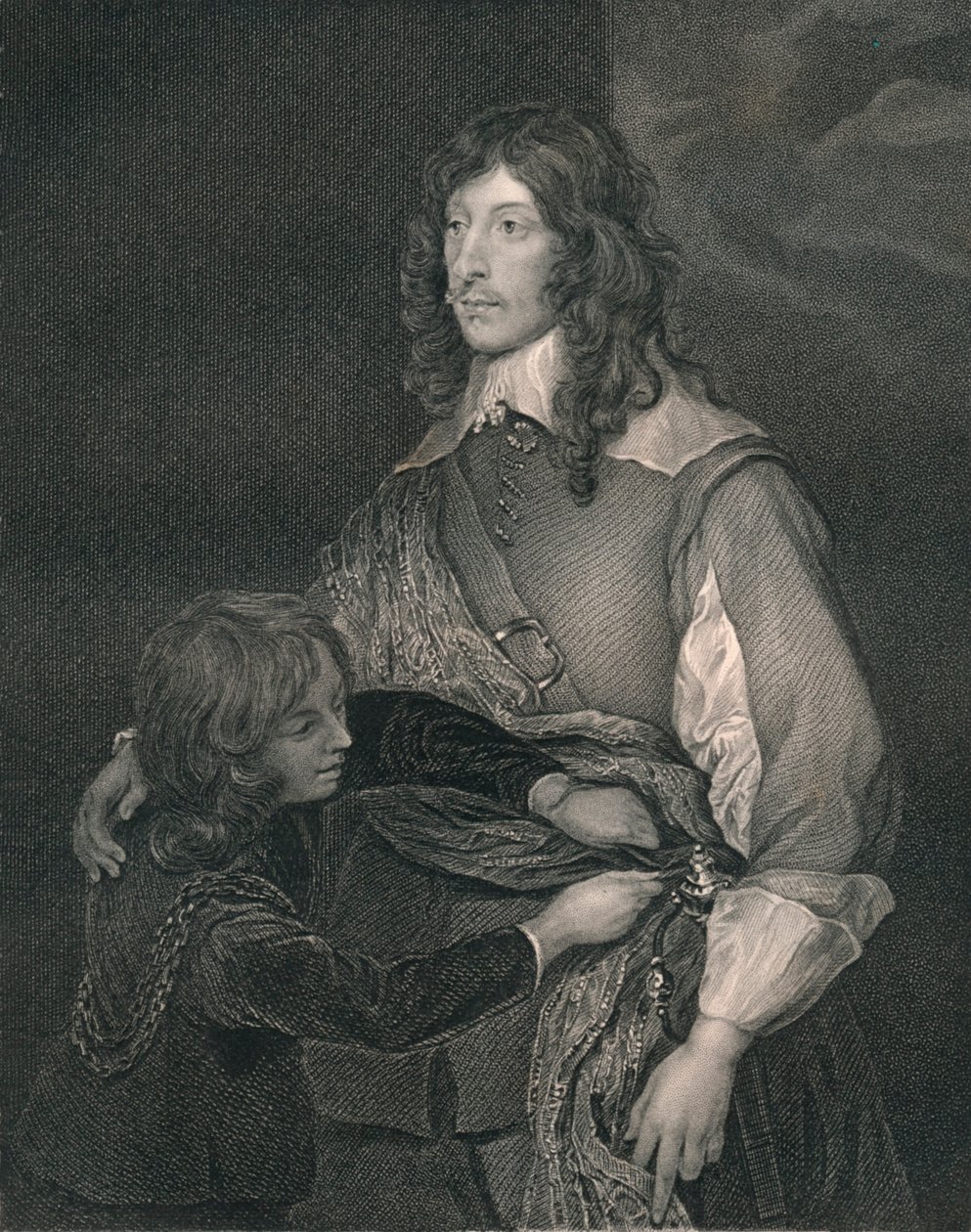 George, Lord Goring, begyndelsen af midten af det 19. århundrede. af Henry Thomas Ryall