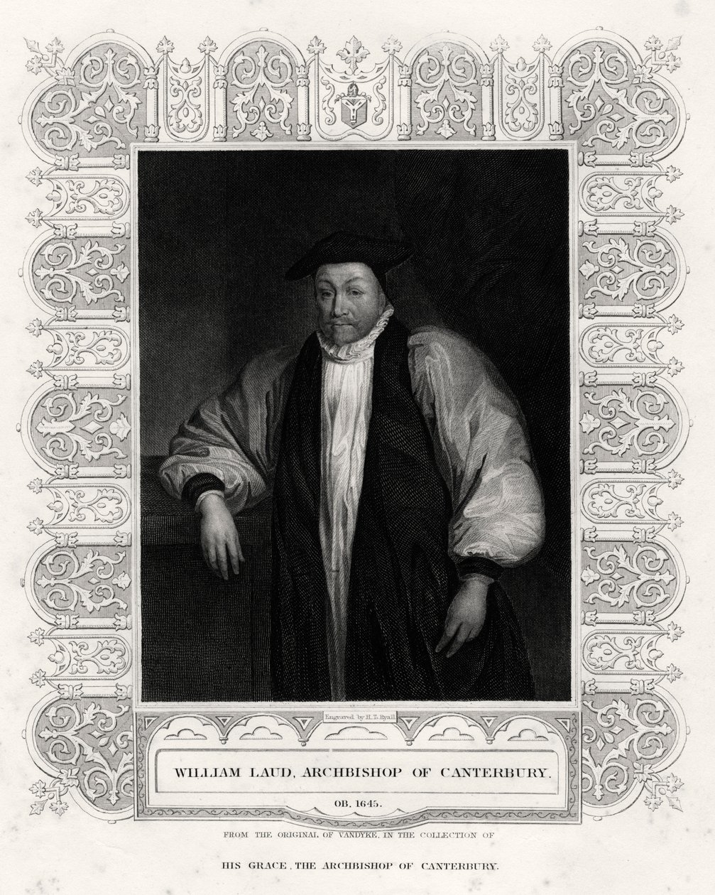 William Laud, ærkebiskop af Canterbury, 1800-tallet af Henry Thomas Ryall