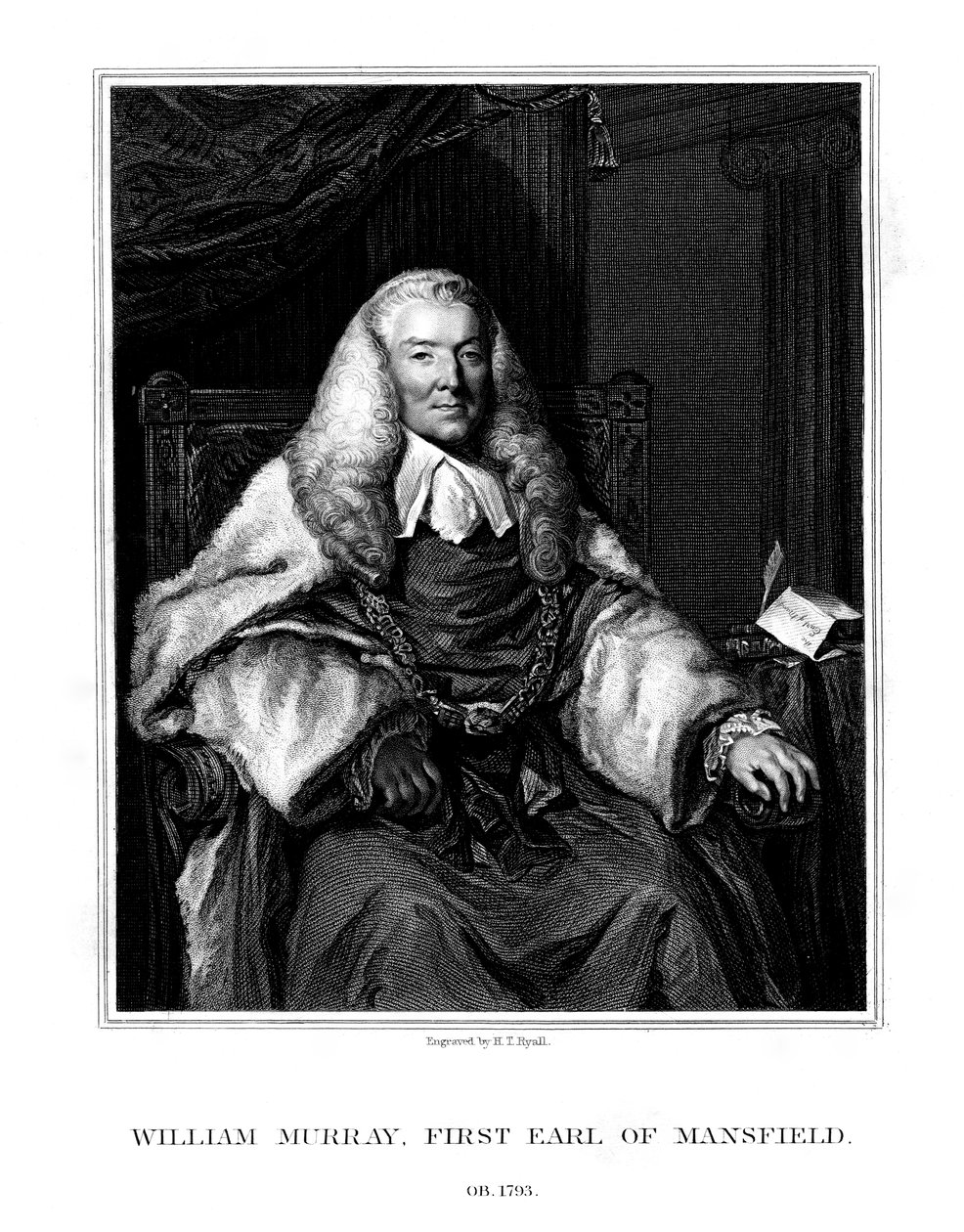 William Murray, 1. jarl af Mansfield, skotsk jurist, 1832. af Henry Thomas Ryall
