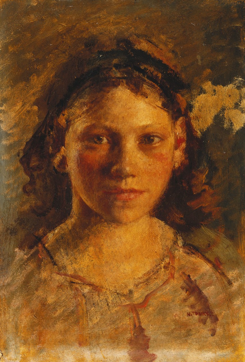 Hovedet af en pige af Henry Tonks