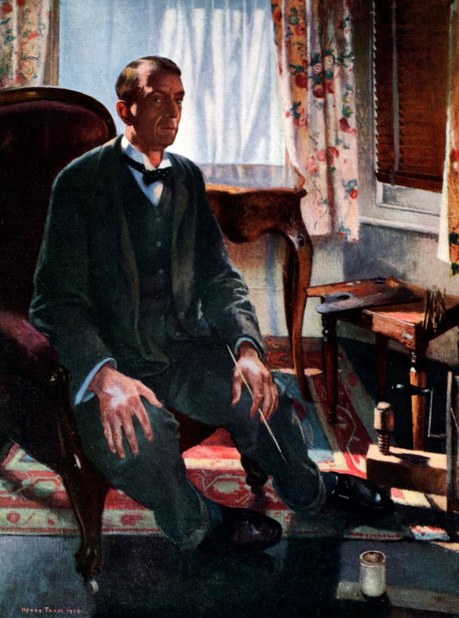 Selvportræt, 1909, 1926 af Henry Tonks