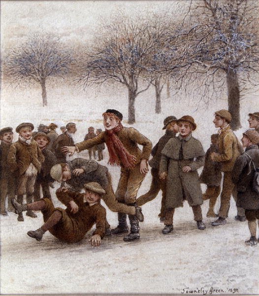 Isrutschebanen (akvarel på papir) af Henry Towneley Green