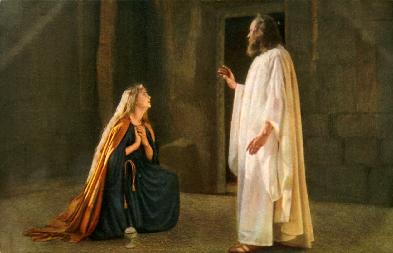 Jesus viser sig for Maria Magdalena, 1922. af Henry Traut