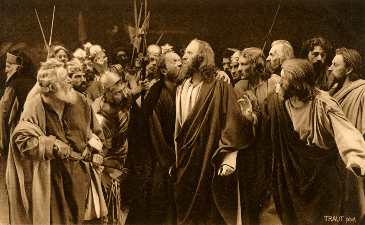 Judas forråder sin herre, 1922. af Henry Traut