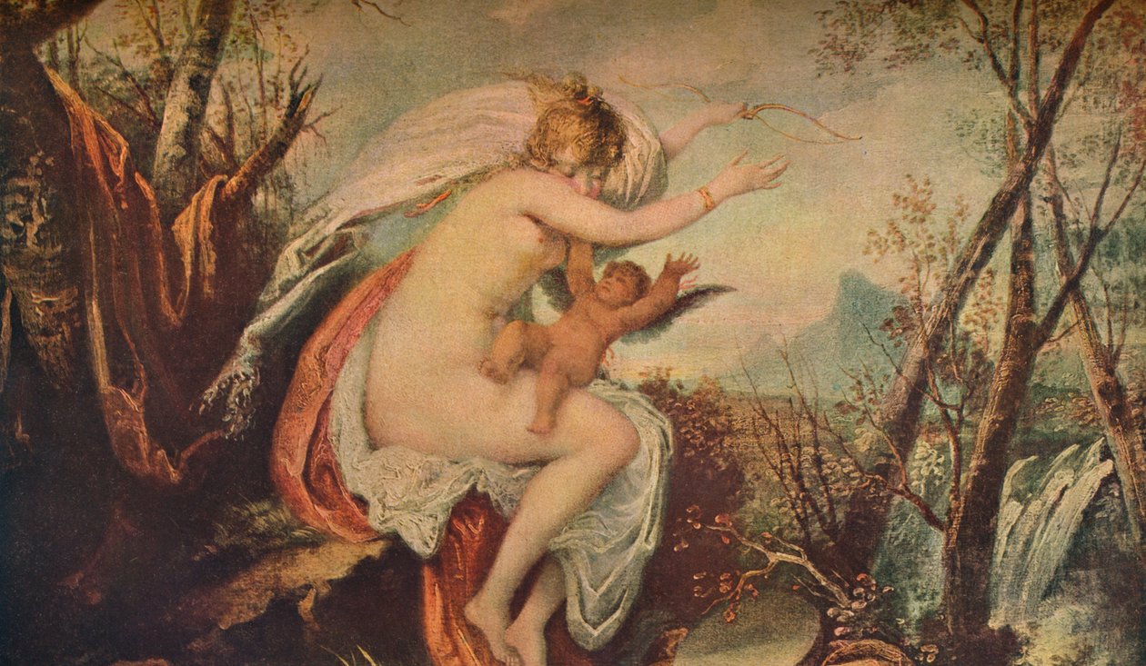 Venus og Amor, 1914 af Henry Tresham