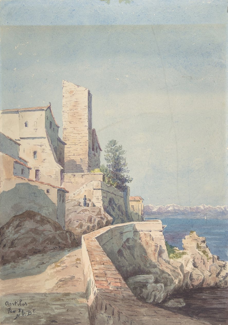 Antibes, 1882. af Henry Victor Burgy