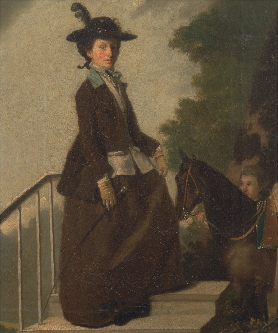 Elizabeth Bridgman, søster til kunstneren af Henry Walton