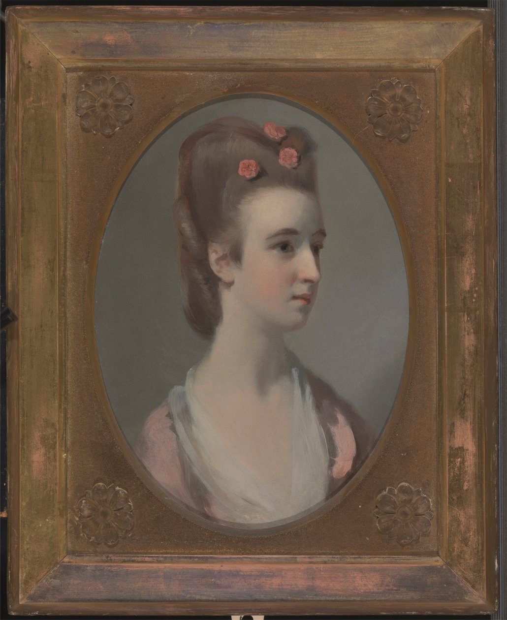 Portræt af en kvinde, muligvis frøken Nettlethorpe af Henry Walton