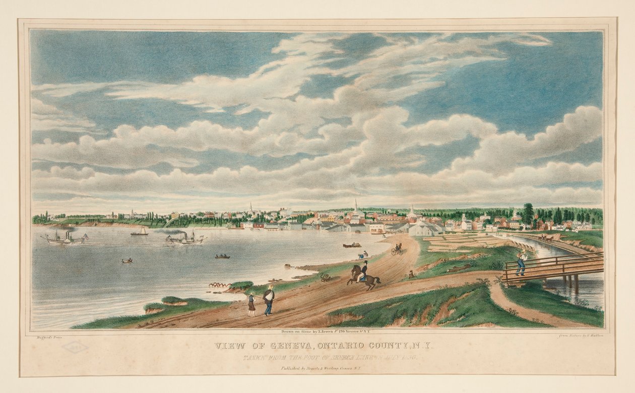 Udsigt over Geneve, Ontario County, N.Y. af Henry Walton