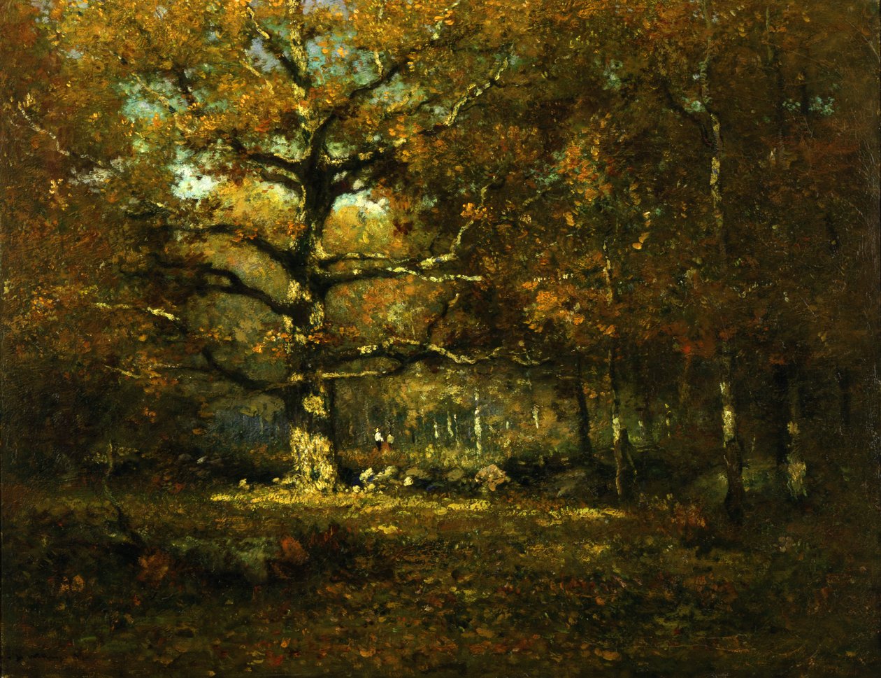 Connecticut Woods, 1899. af Henry Ward Ranger