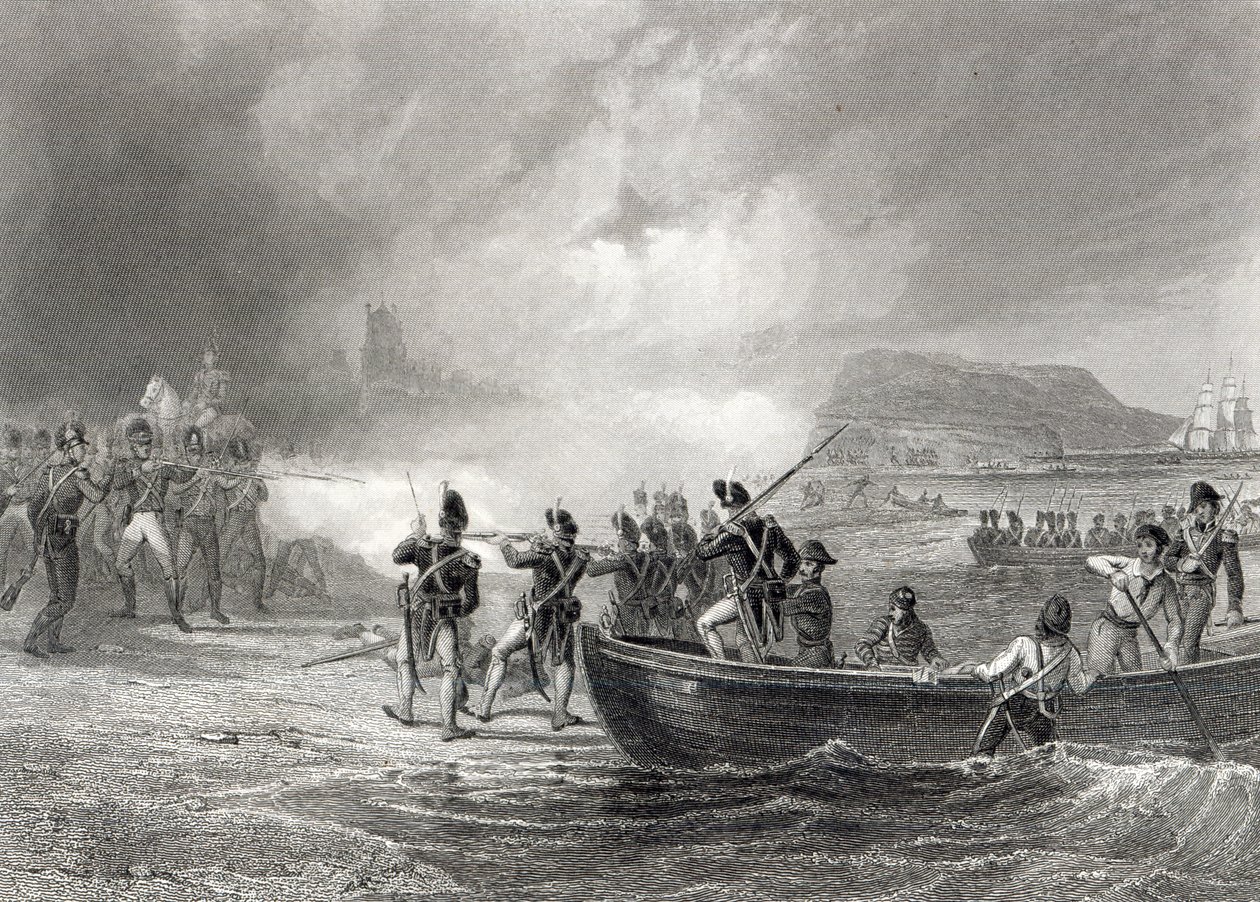 Den franske flådes forsøg på at lande i Bantry Bay, Cork i 1796 af Henry Warren
