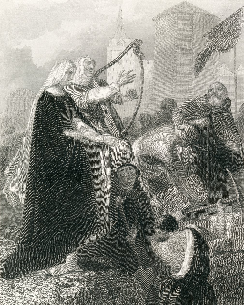 Muringen af New Ross, County Wexford, Irland i 1798, fra 