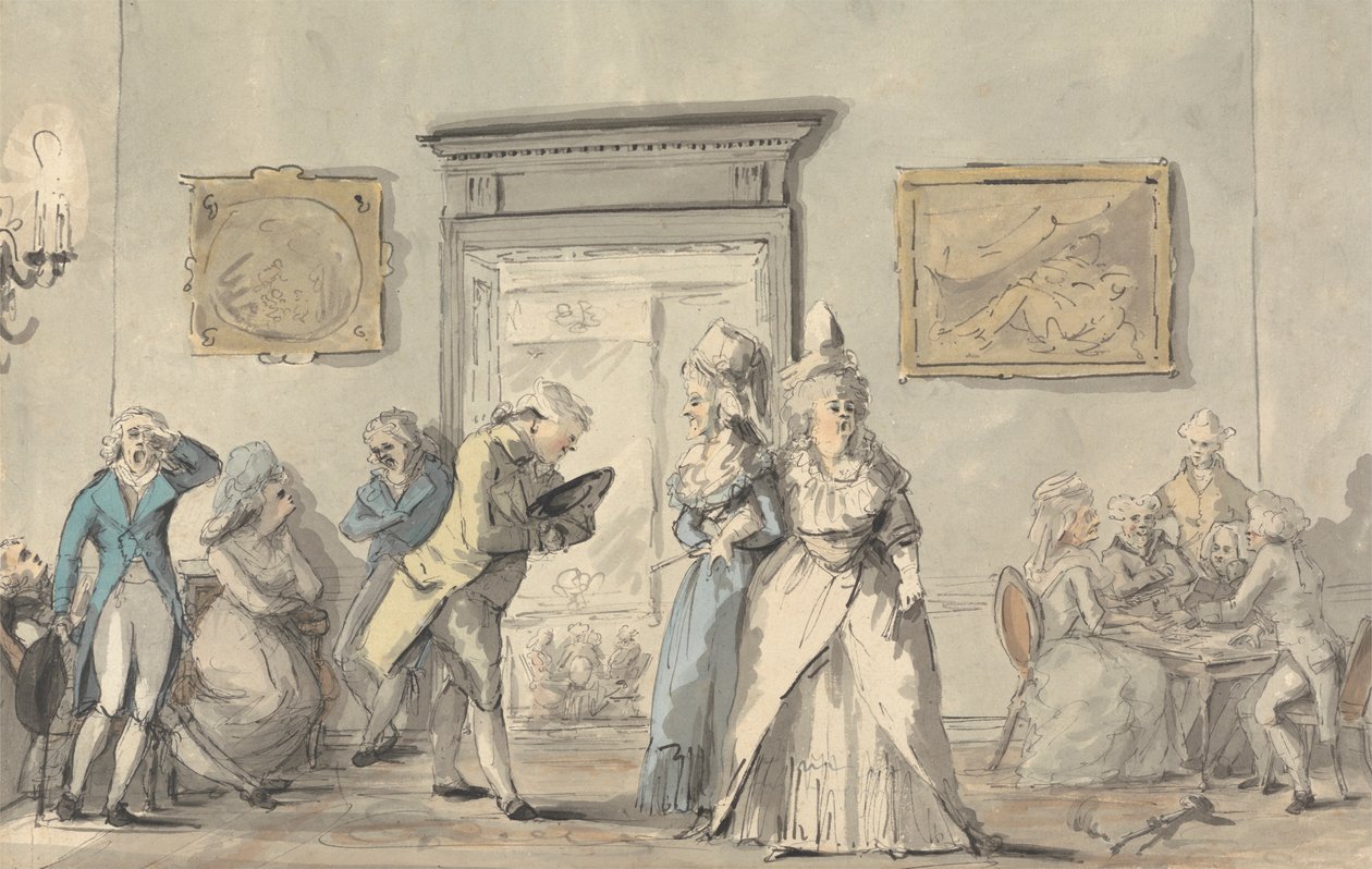 En soirée af Henry William Bunbury