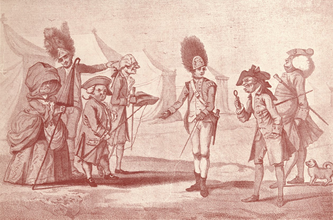 Et besøg i lejren, c1800-1810, 1909 af Henry William Bunbury