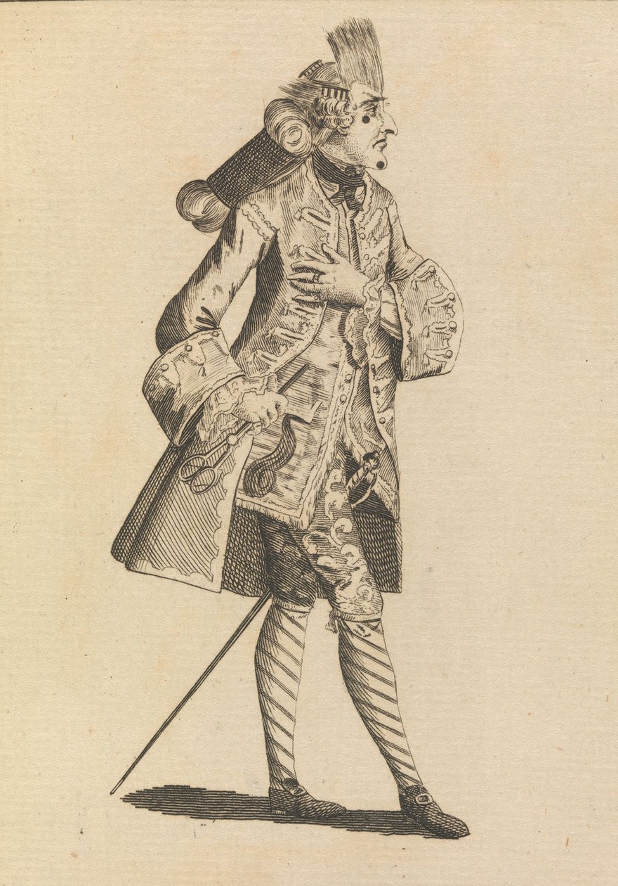 Monsieur Le Frizeur, 21. maj 1771. af Henry William Bunbury.