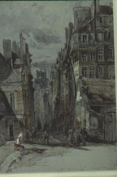 Gadescene, det gamle Paris af Henry William Burgess