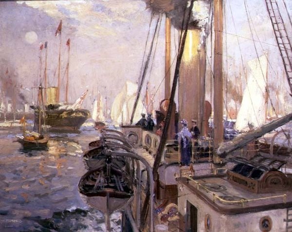 Den kongelige yacht "Victoria og Albert" af Henry William Burgess