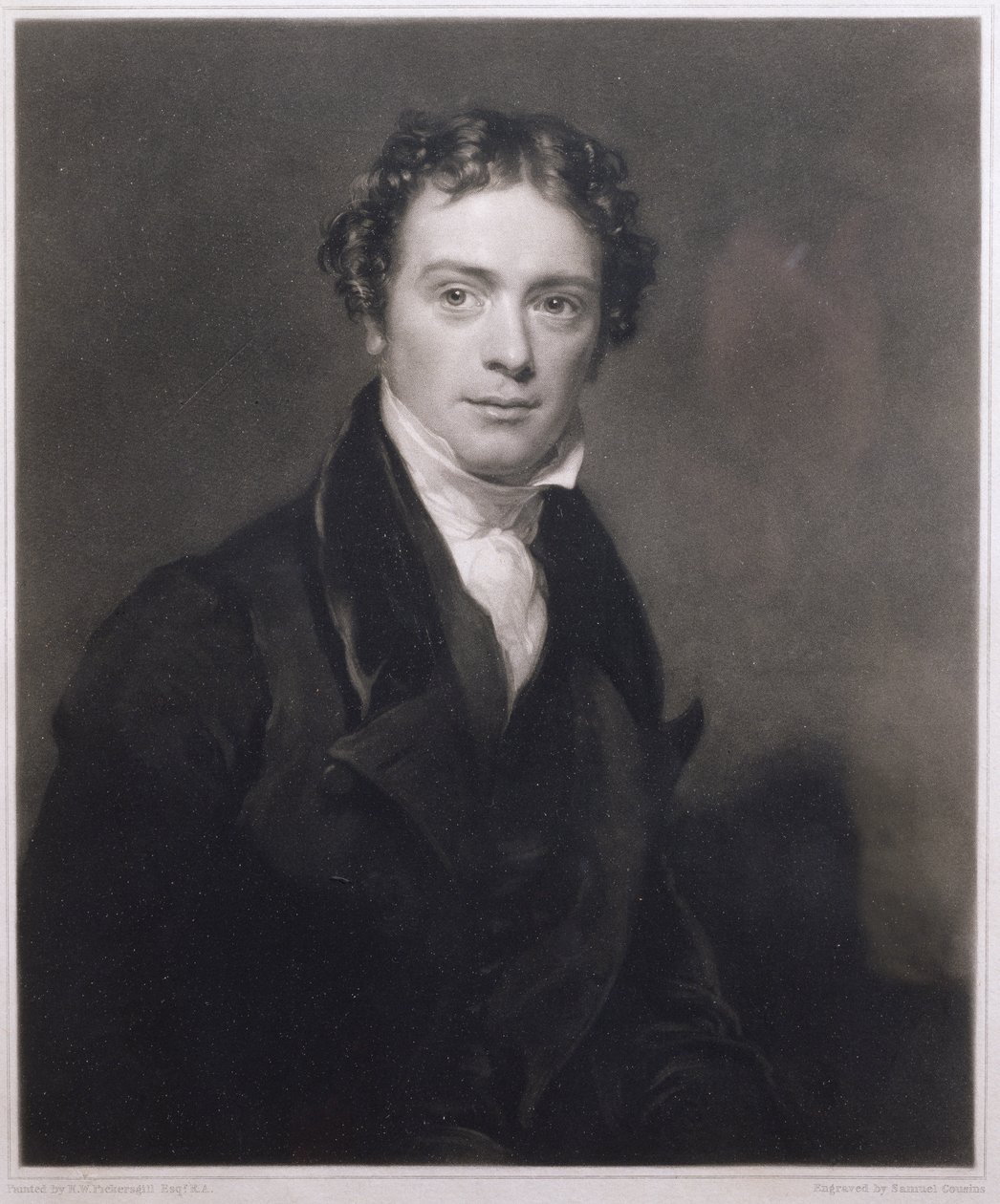 Portræt af Michael Faraday (1791-1867) graveret af Samuel Cousins (1801-87) 1830 af Henry William Pickersgill