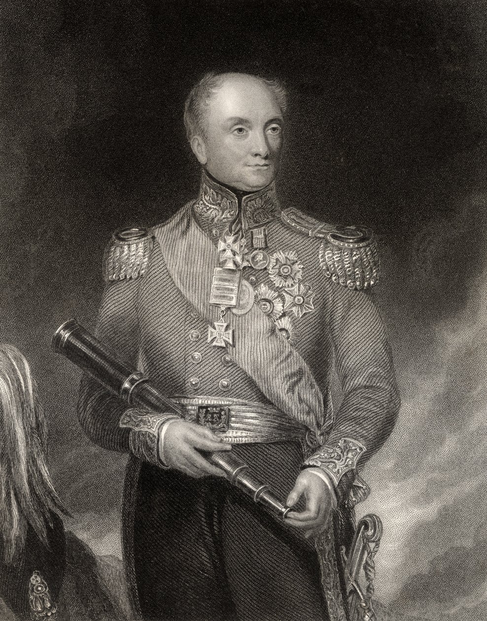 Sir Rowland Hill, graveret af W.H. Mote, fra 