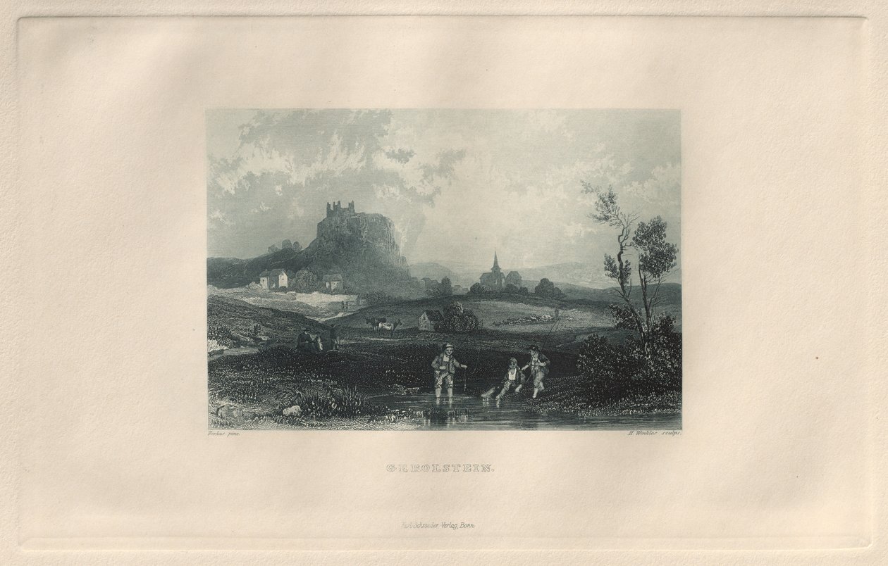 Det maleriske og romantiske Rheinland: Gerolstein, 1928. af Henry Winkles