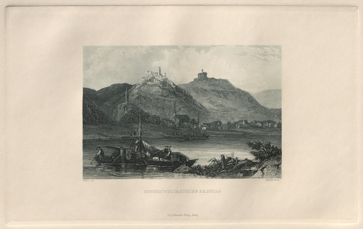 Det maleriske og romantiske Rheinland: Kobern og Mathias Kapel, 1928. af Henry Winkles