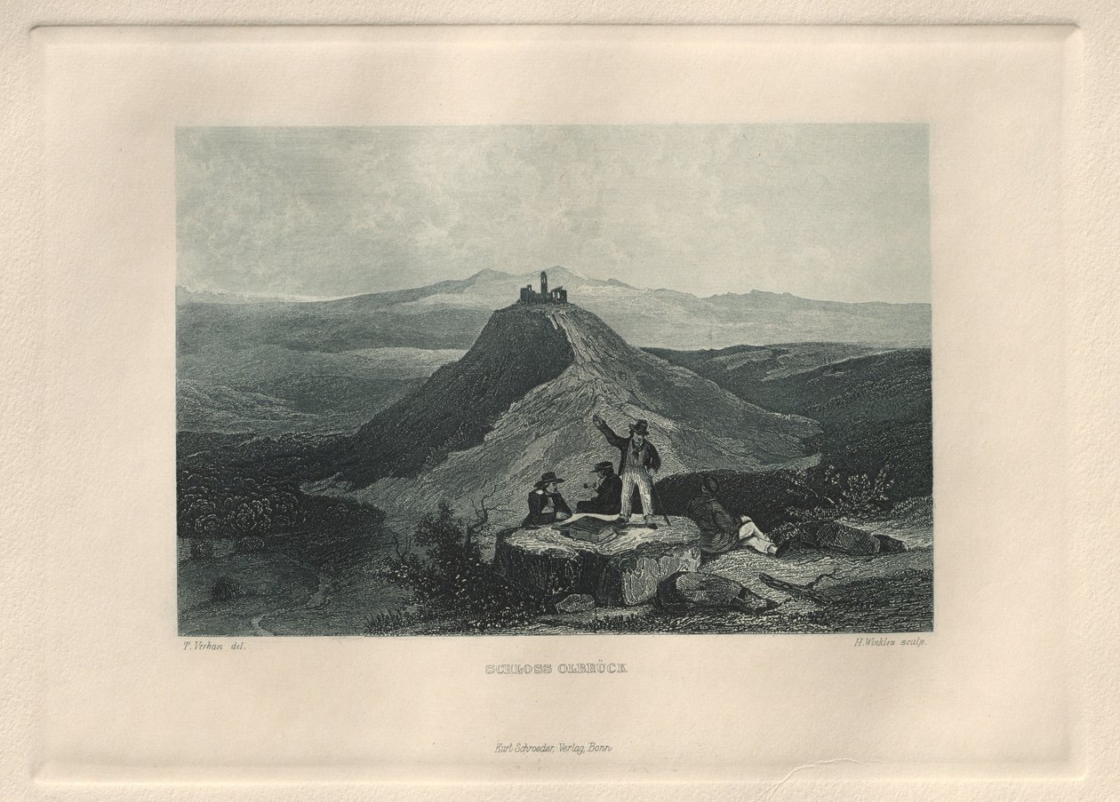 Det maleriske og romantiske Rheinland: Olbrück Slot, 1928. af Henry Winkles
