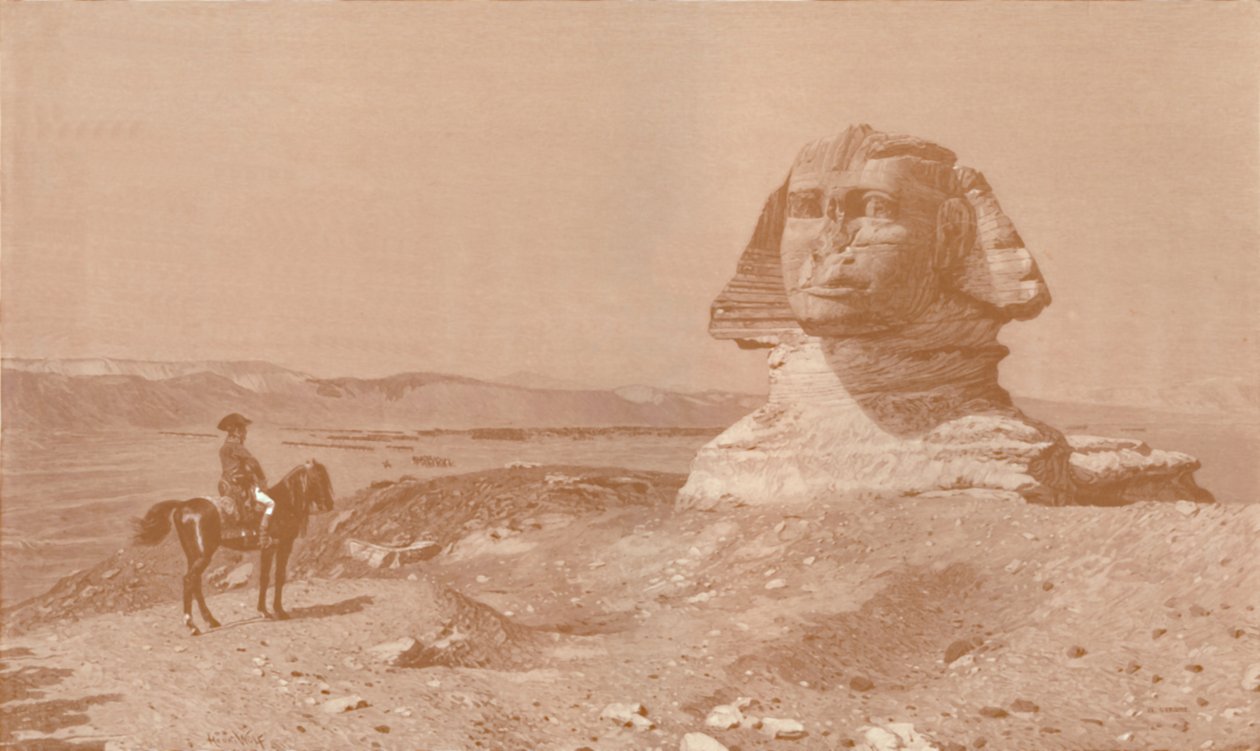 Bonaparte før sfinxen, 1886, 1896 af Henry Wolf