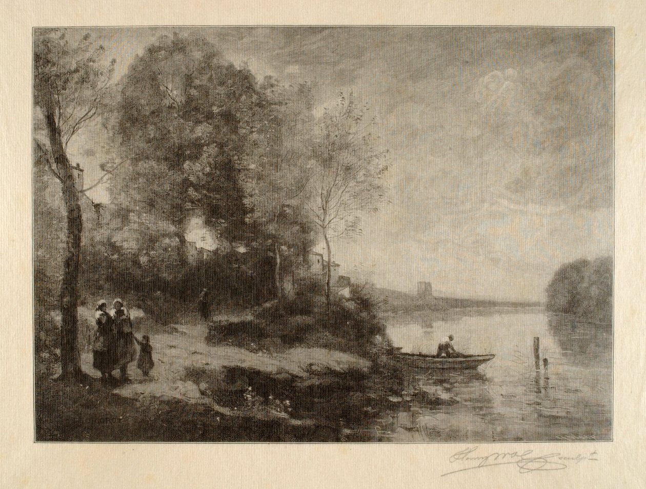 La Riviere a la Tour Lointaine af Henry Wolf