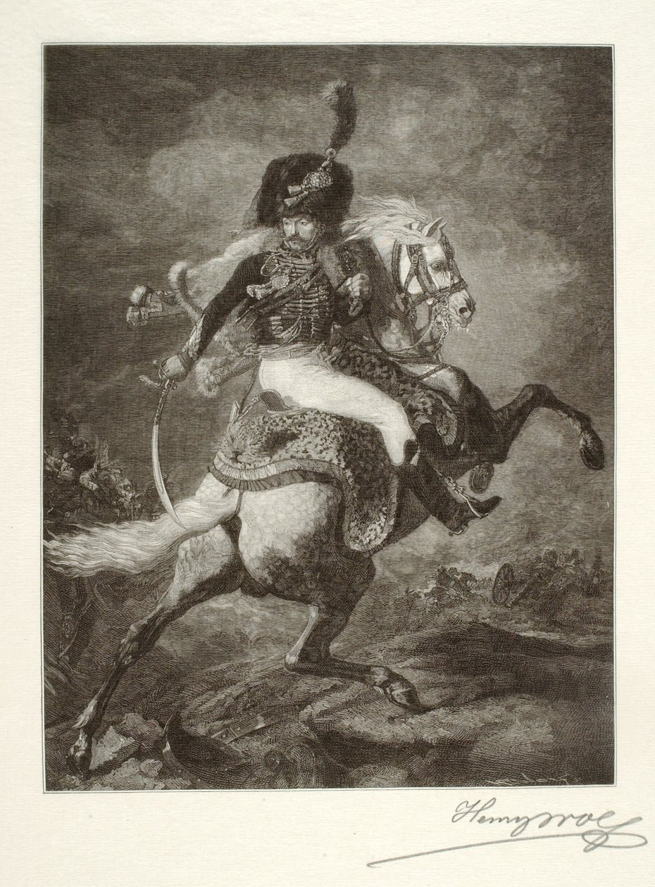 Officer ved de ridende jægere af Henry Wolf