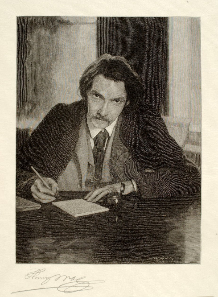 Robert Louis Stevenson af Henry Wolf