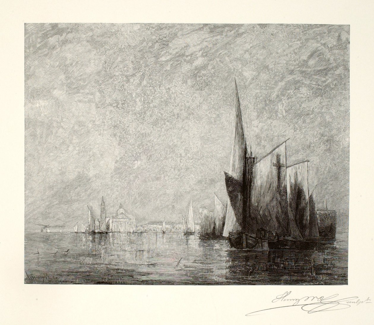 San Giorgio, Venedig af Henry Wolf