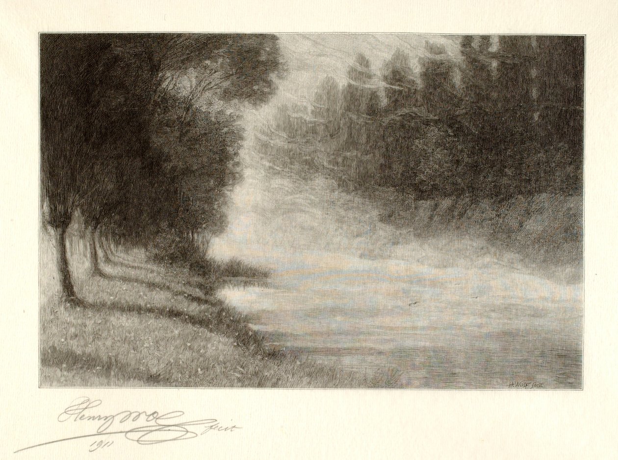 Spredning af tågerne (Morning Mists) af Henry Wolf