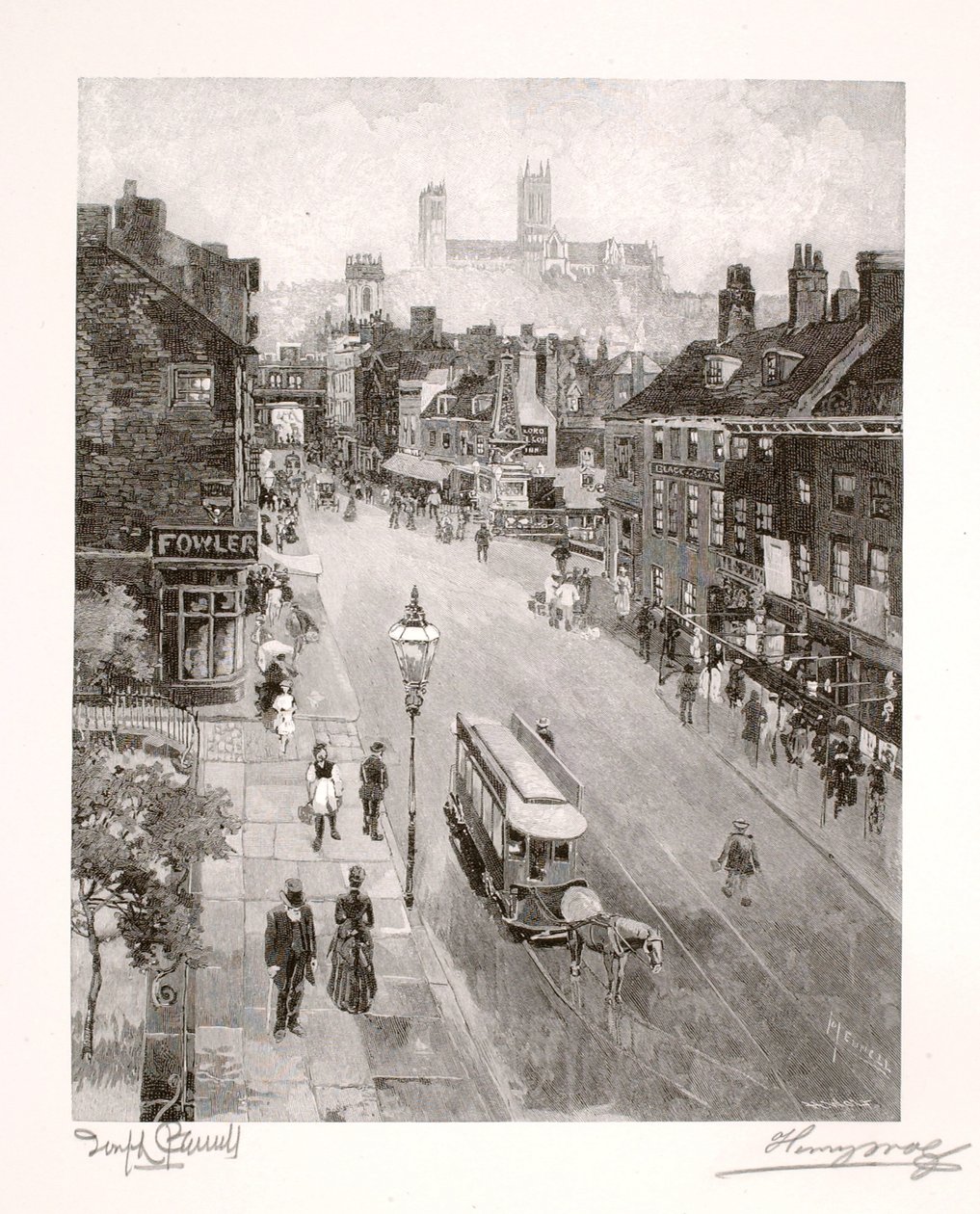 Katedralen fra High Street af Henry Wolf