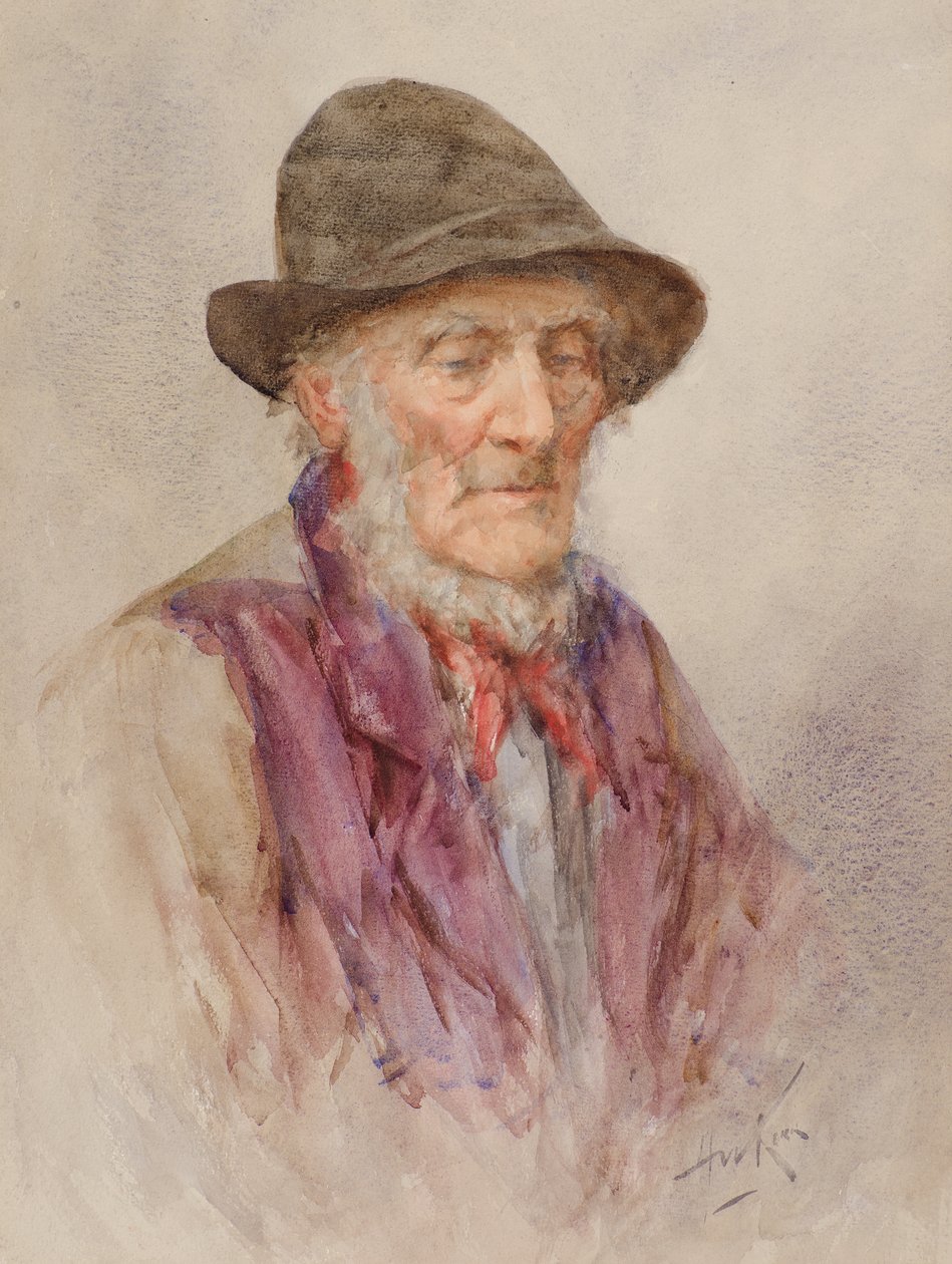 Old Hynd (akvarel) af Henry Wright Kerr