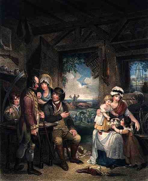 Peace, indgraveret af John Wessell (ca. 1760-1823), pub. af T. Simpson og Darling & Thompson, 1798 (stiftgravering) (par 125538) af Henry (after) Singleton