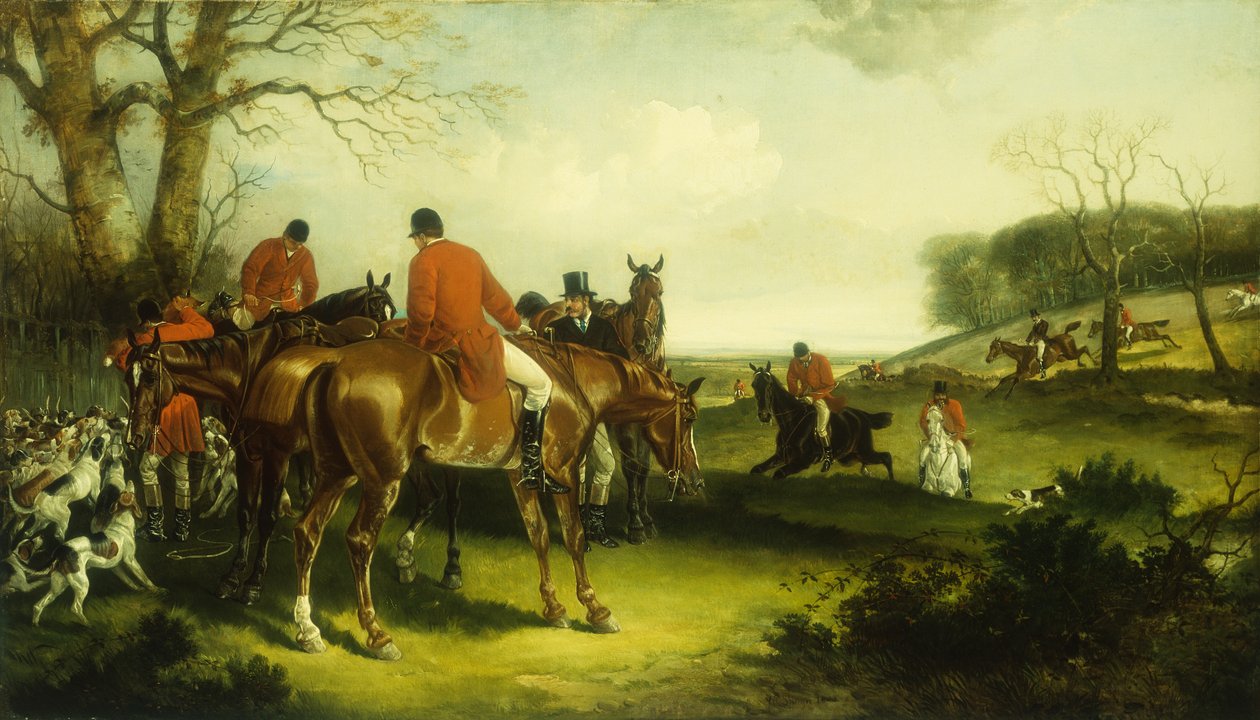 The Kill (olie på lærred) af Henry and Shayer Charles (1826-1914) (attr.to) Shayer