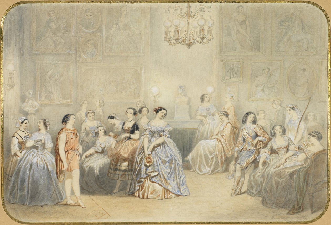 Élisa Rachel i foyeren til Comédie Française af Henry de Montault