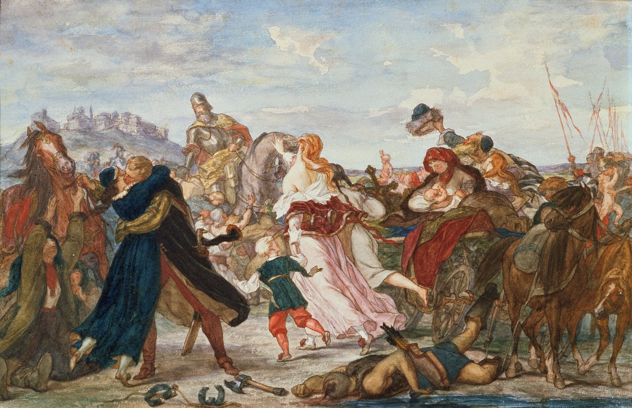 Hetman Koniecpolski befrier fanger fra tartarerne i 1624, 1875-76 af Henryk Hipolit Rodakowski
